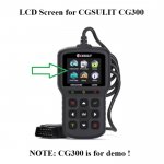 LCD Screen Display Replacement for CGSULIT CG300 Scanner